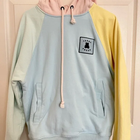 Teddy Fresh Jackets Coats Teddy Fresh Pastel Color Block